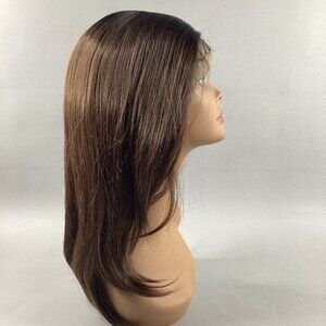 SleekLay Lilibeth 20” Straight #DR Chocolate Swirl Brown Synthetic Lace Wig